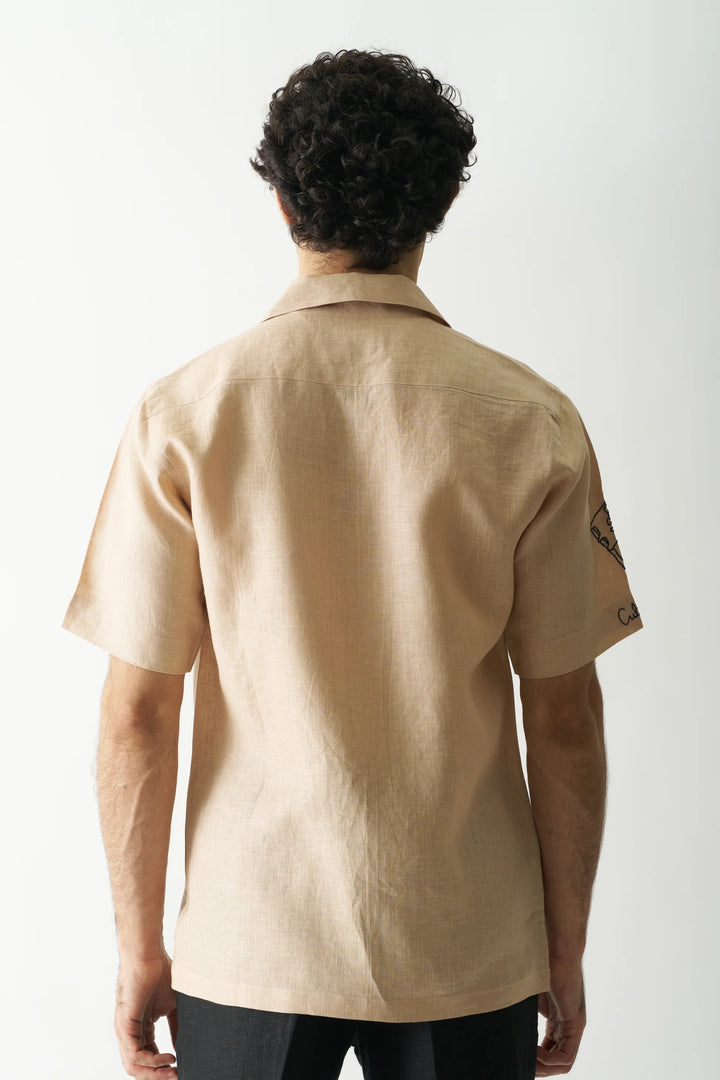 Pirate's Plunder - Hand Embroidered Unisex Pure Linen Shirt